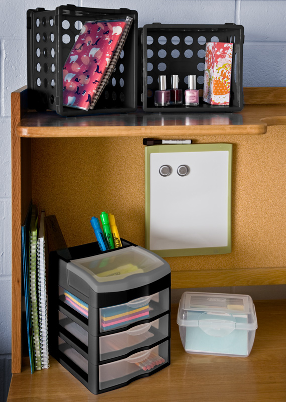 Great Grades Begin with Great Organization Your Guide to College Dorm Room Storage Sterilite
