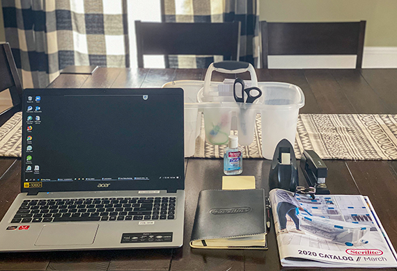 Makeshift desk 1